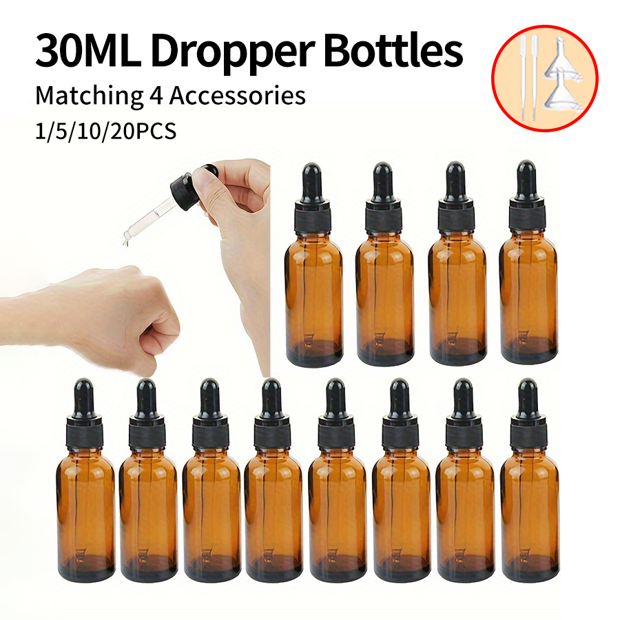 5/10/20pcs + 4 accessories 30m - Juice Bottle Dropper recension och pris