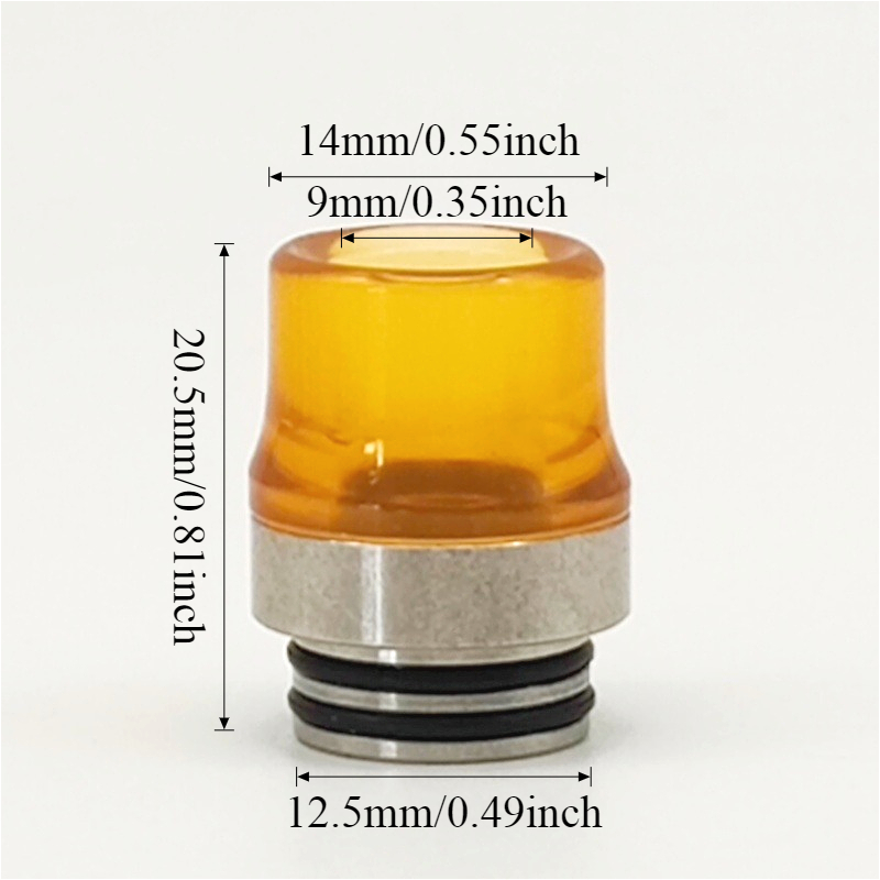 1Pc 810 Wide Bore Drip Tip wit - Drip Tip Resin recension och pris