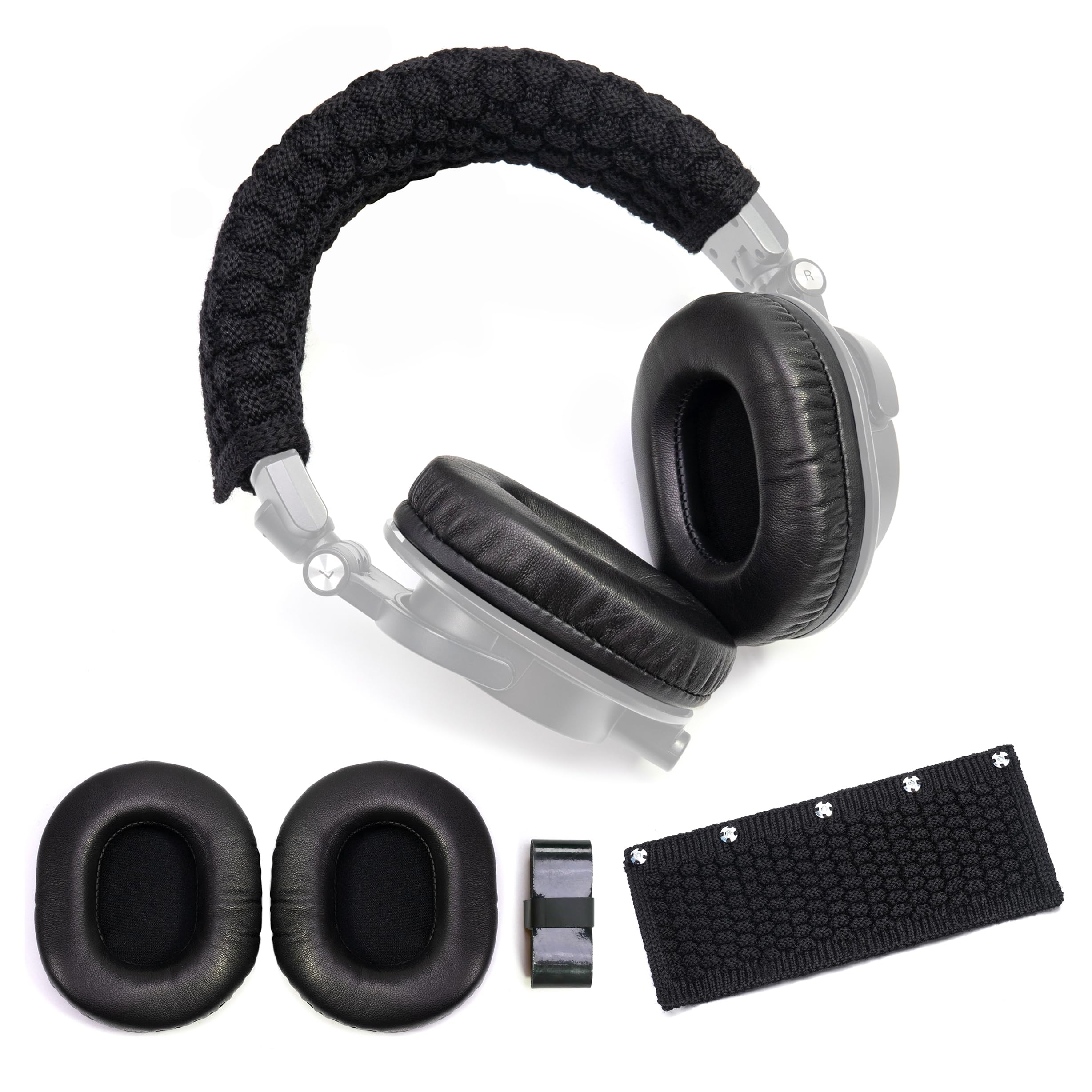 Lambskin Ear Pads Wool Headban - Audio Technica Headphone Ath-M50X recension och pris