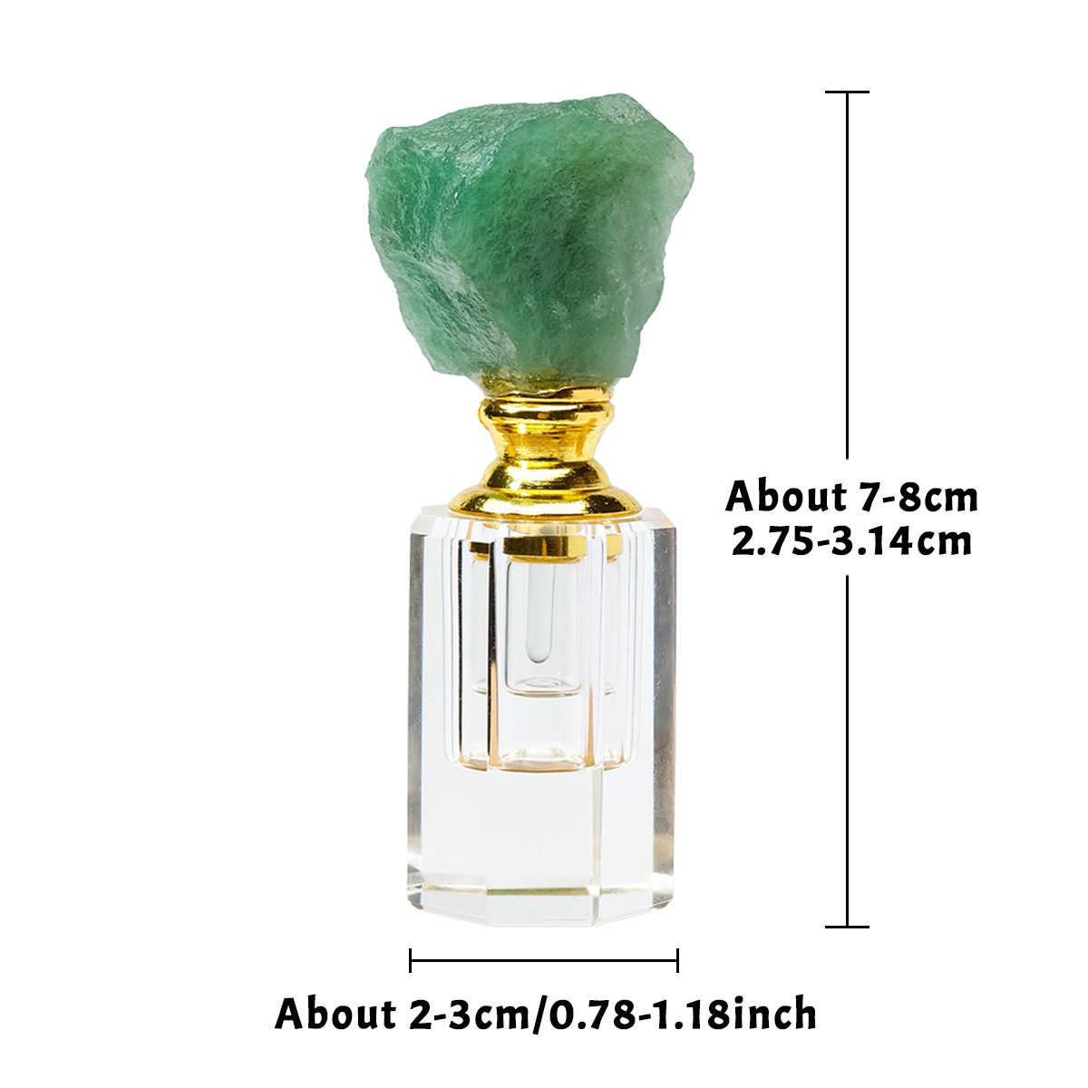 1PC Natural Amethyst Crystal C - Juice Bottle Dropper recension och pris