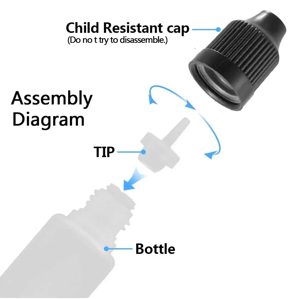 100Pcs 30mL 60ml Squeezable LD - Juice Bottle Dropper recension och pris