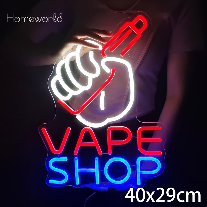 VAPE Shop Neon Sign for Smoke  - Vaping Store recension och pris