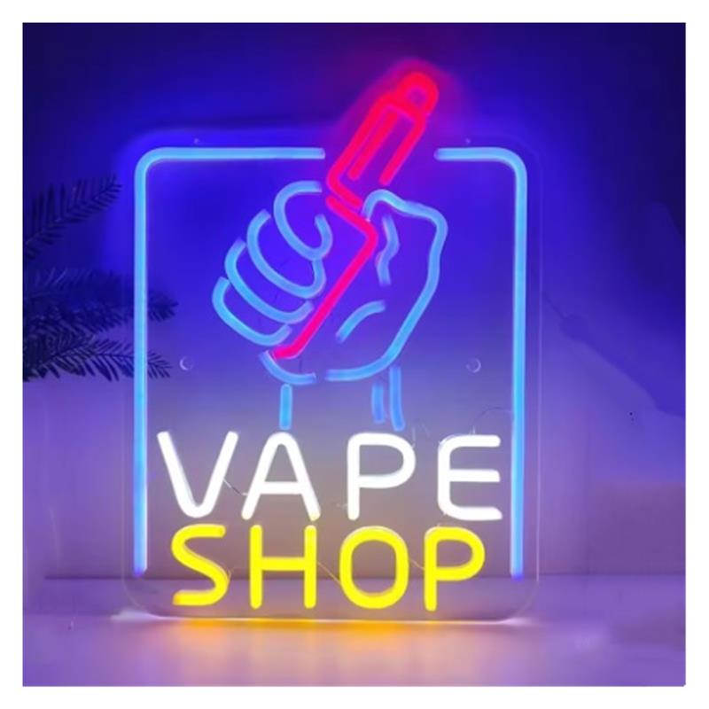 Vape Shop Neon Sign Hand Holdi - Vaping Store recension och pris