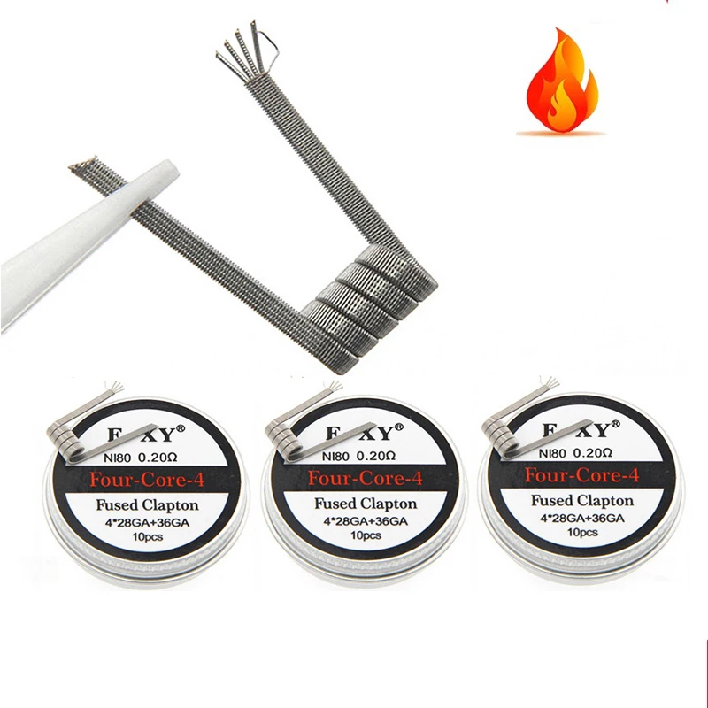 10pcs/box Ni80 Prebuilt Coil F - Coil Building Kit recension och pris